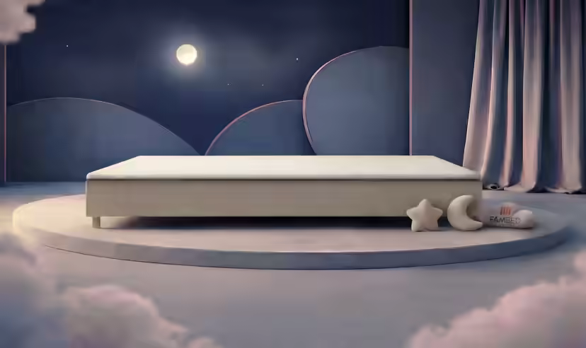 FAMBED family bed in beige, 360 × 200 cm, without headboard